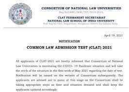 As notified earlier, the clat 2021 will be a pen and paper exam conducted Clat 2021 Likely To Be Postponed As Per Consortium Check Details