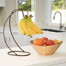 15.1'' h x 15.1'' d; Amazon Com Seville Classics Bamboo Fruit Bowl With Banana Hook Steel Wire Tree Storage Basket 13 L X 11 W Espresso Brown Home Kitchen