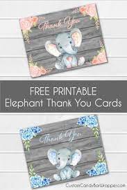 All game cards are different. Freebie Friday Free Printable Elephant Thank You Cards Announce It