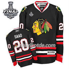 Brandon saad is an american professional ice hockey forward currently playing for the colorado avalanche of the national hockey league. Chicago Blackhawks Trikot Brandon Saad 20 Ausweich Schwarz 2015 Stanley Cup Kinder