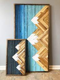 Mountain Wood Wall Art Decor Etsy Mountain Wood Wall Art Mountain Wood Art Wood Wall Art Decor