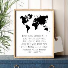 Choose from 500 different sets of flashcards about phonetic alphabet on quizlet. Nato Phonetic Alphabet World Map Poster Prints Aviation Alphabet Art Canvas Painting Picture Home Wall Art Decor Pilot Gift Painting Calligraphy Aliexpress