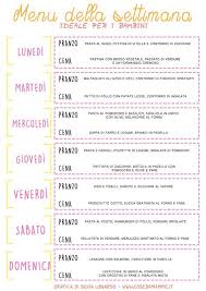 Esempio Di Menu Settimanale Bilanciato Per Bambini Menu Settimanale Pianificazione Del Menu Alimenti Per Bambini