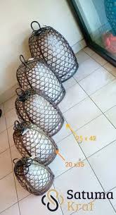 Low budget banget ko ini untuk dibuat. Lampu Sangkar Anyaman Tembaga Kuningan Asli Satuma Kraf