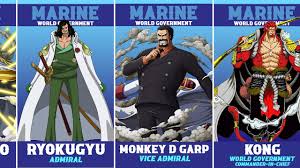 ONE PIECE All Characters Marine From Weakest to Strongest | KONG is User  Mythical Zoan Sun Wukong ?! - BiliBili