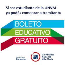 Para los servicios urbanos, habrá dos viajes por día entre las 6 de la mañana y las 23.30 horas. Tramite Para El Boleto Educativo Gratuito Unvm