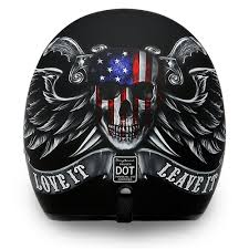 We did not find results for: Daytona Cruiser Motorcycle Helmets Love It Or Leave It Skull 3 4