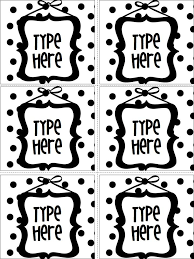 Black And White Labels Printable Editable Labels Black And White Labels Polka Dots And Hanging Frame Polka Dot Classroom Classroom Labels Editable Labels