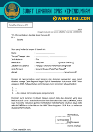 Contoh surat lamaran kementerian hukum dan ham. Download Surat Lamaran Cpns Kemenkumham Dan Surat Pernyataan Tahun 2019 Cpns 2021 Daya Tampung Snmptn Sbmptn Umptkin