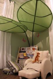 Ikea bryne canopy white princess mosquito net bed cover camping dome 443.610.10. New Ikea Green Leaf Shaped Bed Canopy Wall Decoration Make Kids A Cozy Space Baby Boy Rooms Toddler Bedrooms Girl Room