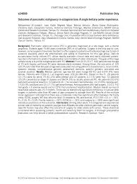 Outcomes of pancreatic malignancy in octogenarians: A single tertiary  center experience.