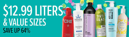 It's all your favorite brands of shampoo and conditioner at up to 72% off. 12 99 Liters Beauty Brands