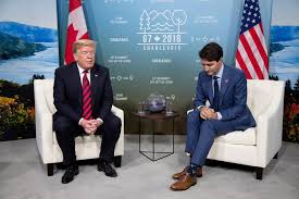 Climate, along with commerce trades, was one of the main themes. U S Canada Dispute Escalates After Tense G7 Trump Renews Criticism Of Trudeau Reuters