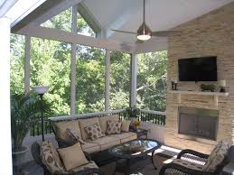 Make the most of every sunny day with new outdoor patio furniture from kmart. Can You Really Have A Tv On Your Screened Porch What About Fabric Furniture These And 3 Other Thin Archadeck Of Kansas City
