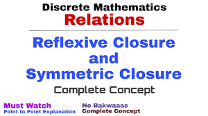 10 Reflexive Closure And Symmetric Closure Relations Discrete Mathematics Youtube
