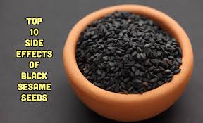 Protecting the hair from uv rays, treating dry hair, treating head lice, moisturizing hair, etc. Top 10 Side Effects Of Black Sesame Seeds Yabibo