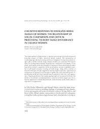 So how do we apply the scientific method to psychological research? Pdf Cognitive Responses To Idealized Media Images Of Women The Relationship Of Social Comparison And Critical Processing To Body Image Disturbance In College Women