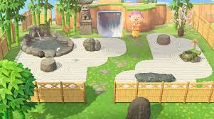 Animal Crossing New Horizons On Instagram Beautiful Japanese Rock Garden Credit To Starry Eyedartist Animal Crossing Animal Crossing Qr Garden Animals