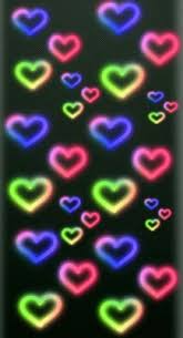 Two goldfish in love and heart symbol with a rainbow color. Rainbow Hearts Background 1080x1920 Wallpaper Teahub Io