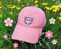Sleepy Slowpoke Dad Cap Embroidered Hat Cute Pink Etsy Slowpoke Pokemon Dad Caps Dad Hats