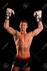 See more about adidas body protection coach adibcg01 in our store. Boxer Man With Muscular Body Of Bodybuilder In Pants And Boxing Stock Photo Picture And Royalty Free Image Image 84263476