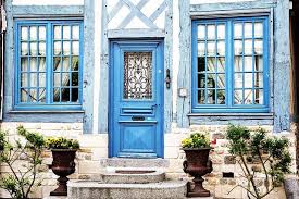 La Maison Bleu Beaumont En Auge Blue Door Cozy Cottage Doors