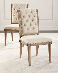 Pair Of Gianna Tufted Dining Chairs Dining Chair Upholstery Tufted Dining Chairs Dining Chairs