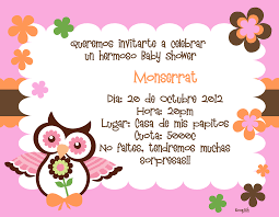 Invitaciones Baby Shower Espanol