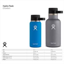 Hydro Flask 64 Oz Double Wall Vacuum Insulated Stainless Steel Beer Growler Stainless