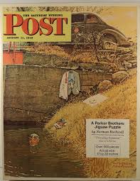 Start solving your favorite jigsaw puzzle now! Vintage Saturday Evening Post Jigsaw Puzzle By Norman Rockwell Travelling Salesman By Parker Brothers Famosos