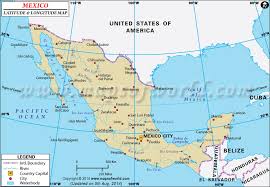El uso de un intervalo de escala de 50 km (derecha), conlleva que la longitud. Mexico Latitude And Longitude Latitud Y Longitud De Mexico