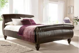 Leather beds every day low prices from the uk's number one bed retailer bedworld. Luxury Leather Sleigh Bed Home Highlight