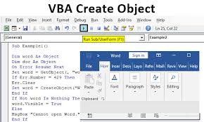 Vba Create Object How To Use Create Object Function In Vba Excel Resume Writing Resume Blog Planning