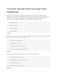 Maka termasuk dalam akun …. Soal Akuntansi Keuangan Untuk Tes Kerja Untuk Tes Kerja Pdf Jawabanku Id
