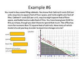 You need to buy some filing cabinets. Unit 1 Linear Programming Define Linear Programming Is A Method For Finding A Minimum Or Maximum Value Of Some Quantity Given A Set Of Constraints Ppt Download