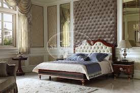 King size mahogany wooden bed with headboard. Luxury Vintage Bedroom Furniture With Solid Wood Table And Chairs For Royal Home And Villa Senbetter