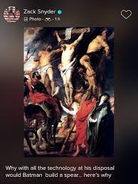 Zack snyder's justice league official trailer. Zack Snyder Says Batman S Spear In Batman V Superman Was A Jesus Metaphor Batman News Batman V Batman Batman Vs Superman