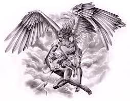 The Falling By Ca5per On Deviantart Fallen Angel Tattoo Angel Tattoo Art Tattoo