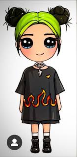 Billie Ellish Milye Risunki Multiplikacionnye Devochki Multiplikacionnye Risunki