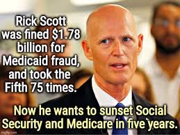 Rick Scott has a neck that Trump never mentions.