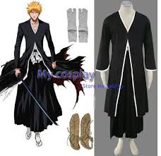 Japanese Anime Bleach Ichigo Kurosaki Men S Bankai Cosplay Costume Male Plus Size Halloween Costume Cosplay Costume Halloween Costumeichigo Kurosaki Bankai Costume Aliexpress