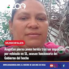 MunicipaleEnred Médicos hospital Dr. Pedro Emilio de Marchena de Bonao,  provincia Monseñor Nouel, amputaron la pierna de una joven voluntaria de la  Cruz Roja de Sabana Larga, que resultó herida tras ser