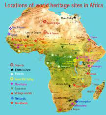 Mountains of the moon (latin: Natural Places African World Heritage Sites