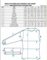 absolute rebellion women dress shirt measurement sewing