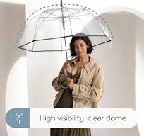 Amazon.com: ShedRain Clear Auto Open Bubble Umbrella – See ...