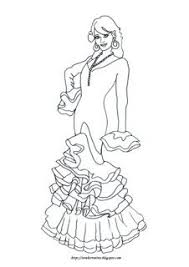 Dibujos De Baile Flamenco Para Colorear E Imprimir