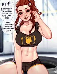 BlushyPixy - Personal Trainer Brigitte (Overwatch) English porn comic