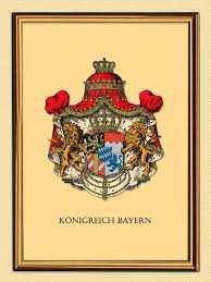 Staatsarchivar vincenz pall von pallhausen legte am 26. Konigreich Bayern Wappen Gicleedruck Auf Buttenpapier Ludwig Sisi A3 18 Rahmen