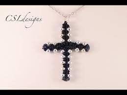 Easy Macrame Cross Easter Micro Macrame Macrame Cross Jewelry Necklace