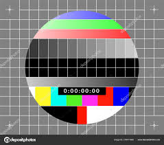 Retro Test Chip Chart Pattern That Was Used For Tv